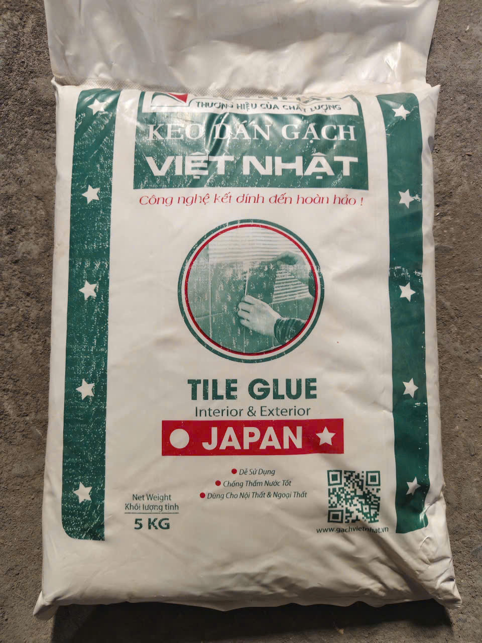 Keo Dán Gạch Việt Nhật 5kg Keo Dán Gạch Việt Nhật 5kg